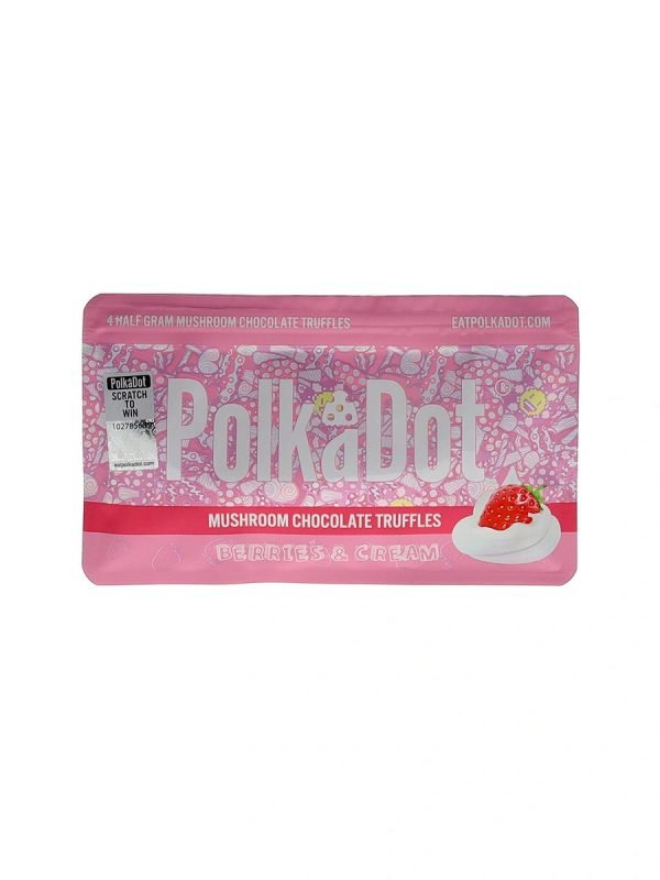 Polkadot Mushroom White Chocolate Truffles
